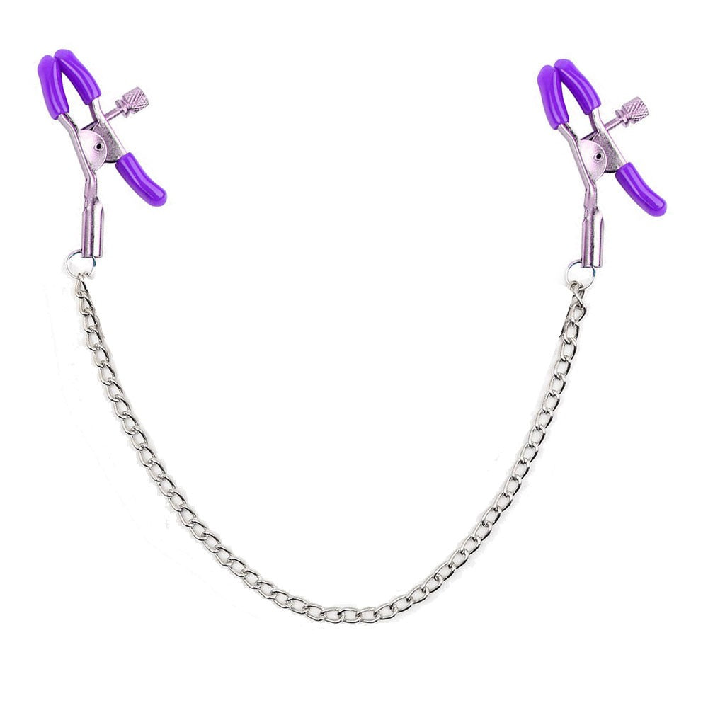 Adjustable Nipple Clamps with Silver Chain