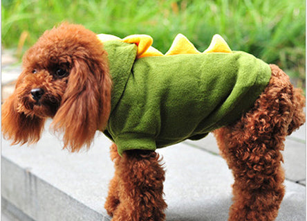 Dinosaur Dog Halloween Costume | Cotton Transformation Dress | Sizes XS–XL