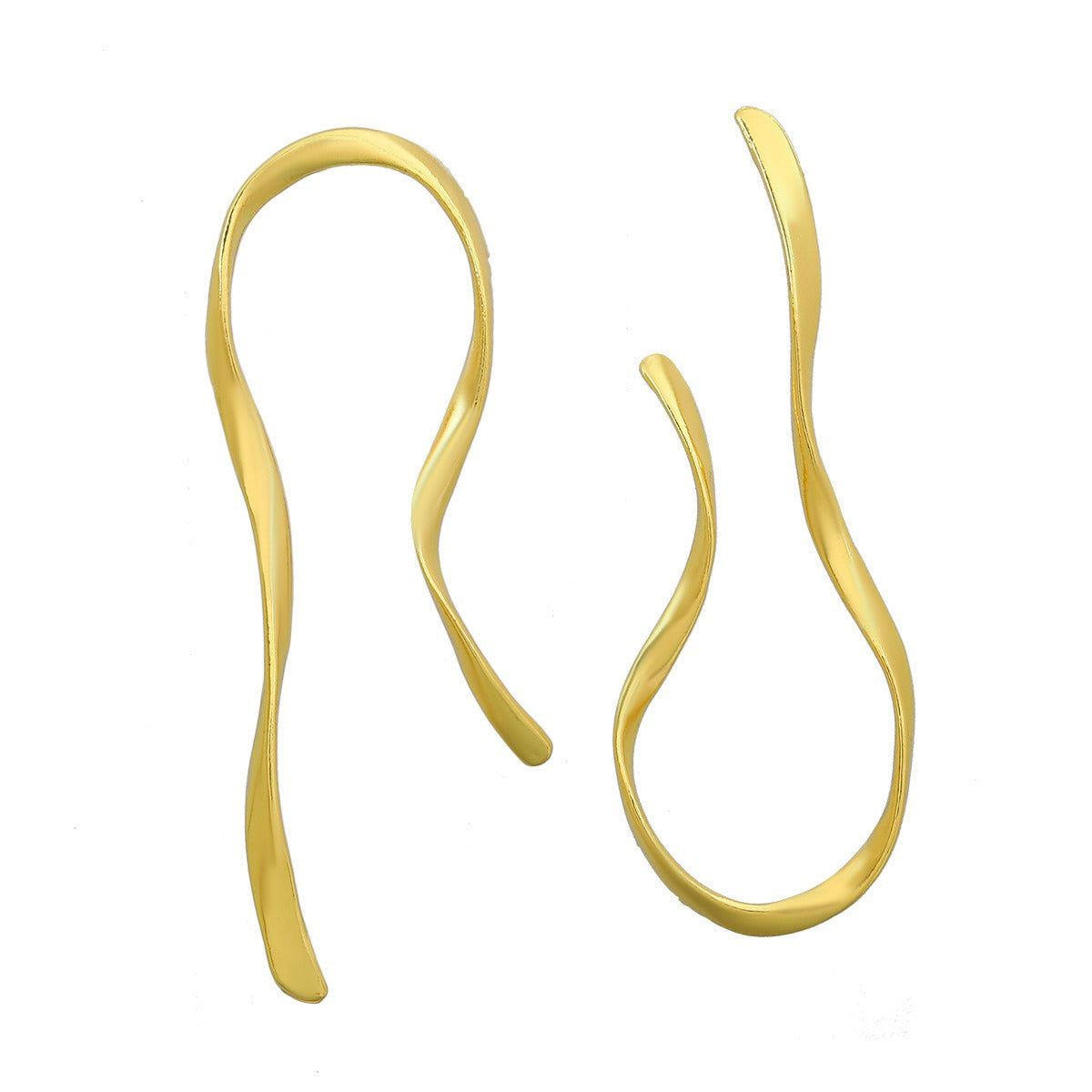 Earrings alloy earrings women's fashionable minimalist linear metallic and geometric shapes