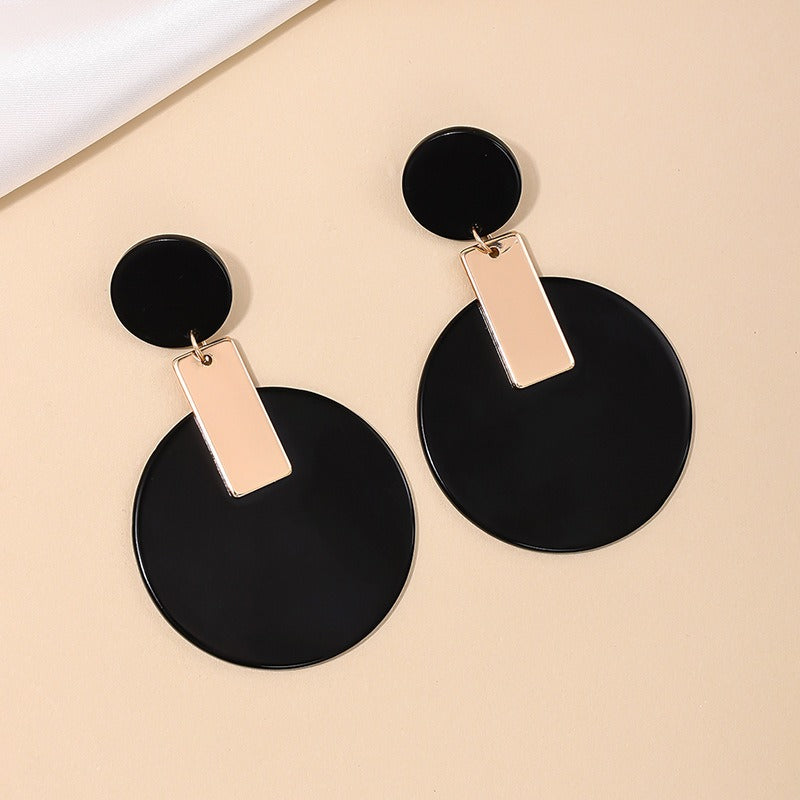 Geometric Acrylic Statement Earrings