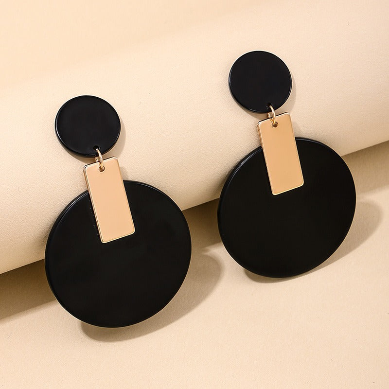 Geometric Acrylic Statement Earrings