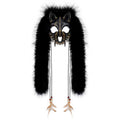 Faux Fur Fox & Werewolf Mask | Viking Animal Headwear | Halloween Cosplay | 6 Colors