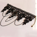 Gothic Rhinestone Lace Layered Collar Choker