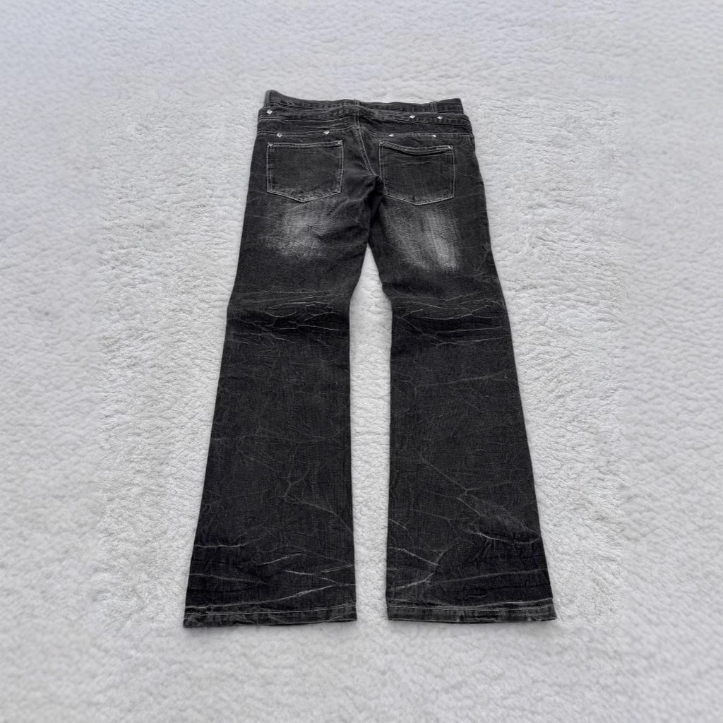 Y2K Gothic Flared Denim Pants