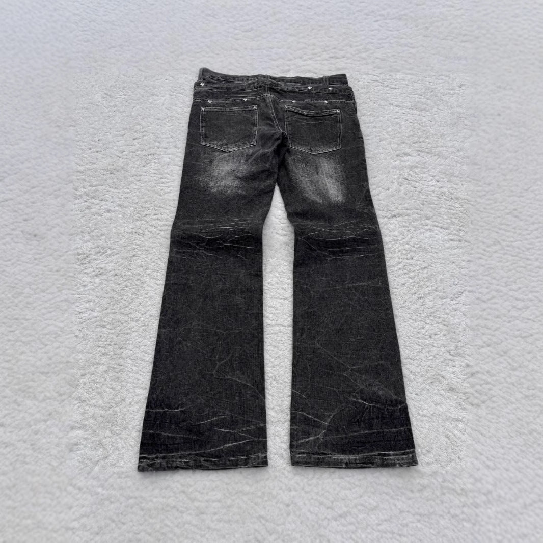 Y2K Gothic Flared Denim Pants
