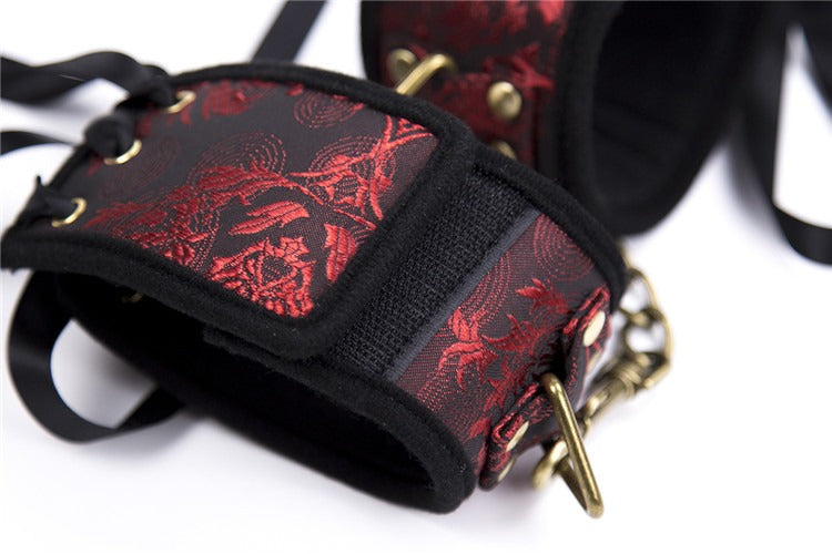 Red Ribbon Velcro Cuffs