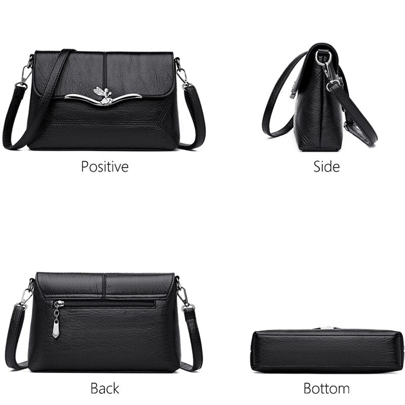 Soft Leather Tote & Crossbody Shoulder Bag | Women's Fashion Handbag | 7 Colors