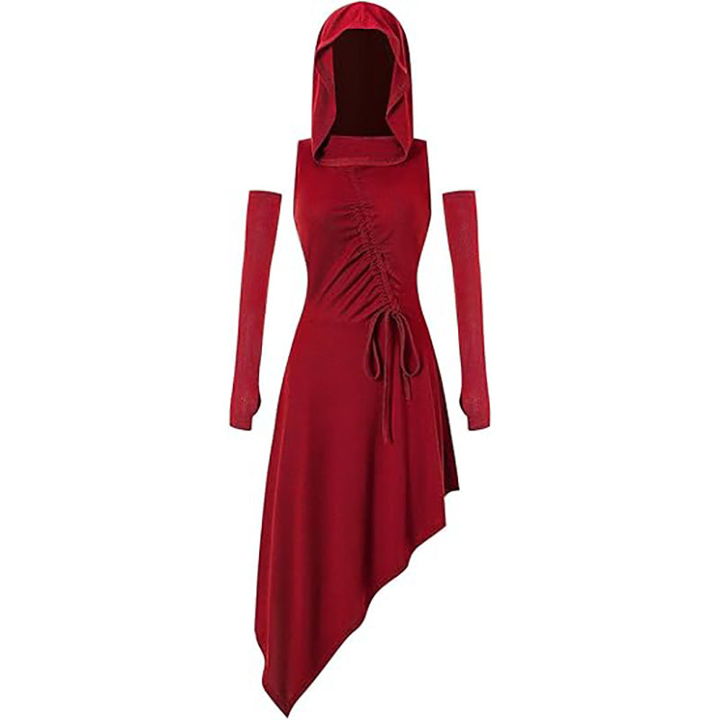 Medieval Gothic Hooded Costume Dress
