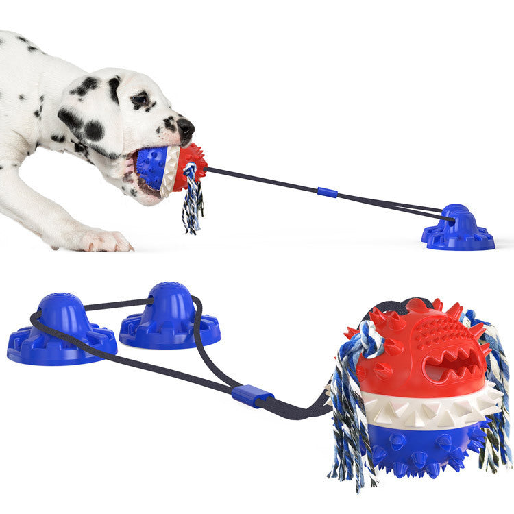 Suction Cup Dog Chew Toy — Molar Sound Ball