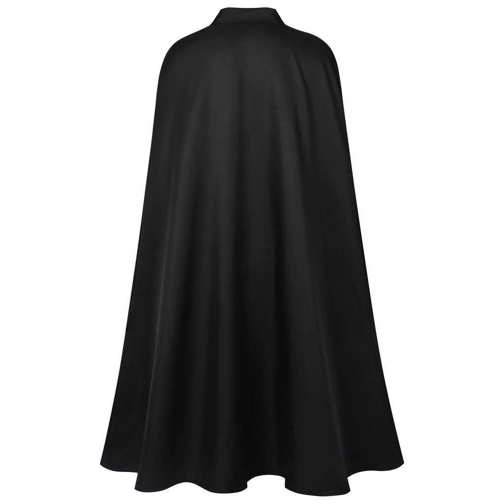 Halloween Unisex Vintage Gothic Cape Coat Hooded Cloak Wizard Priest Robe