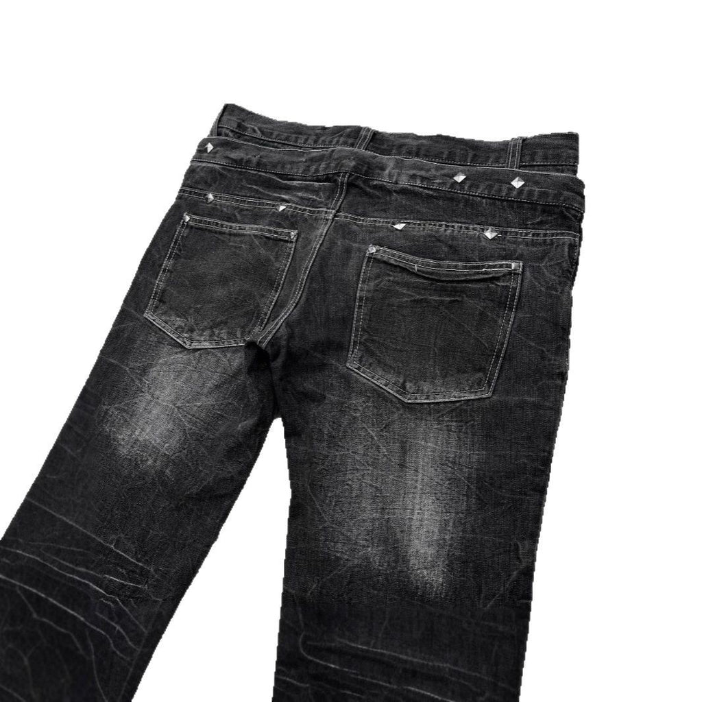 Y2K Gothic Flared Denim Pants