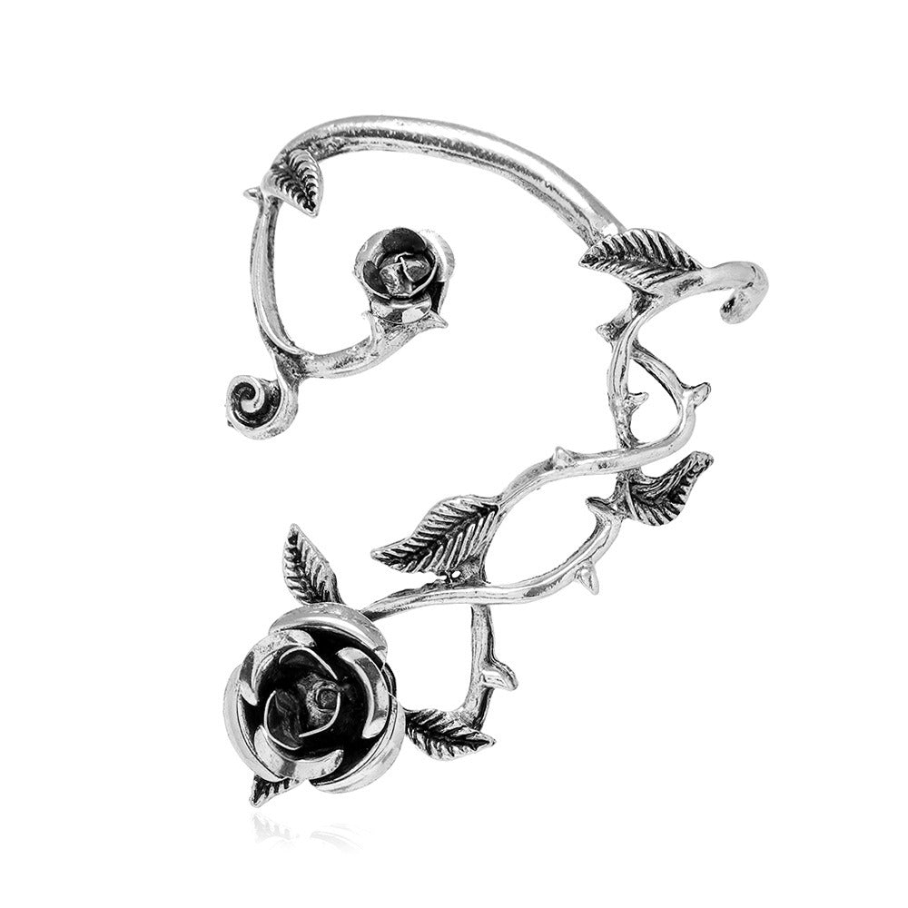 Vintage Rose Drop Earrings