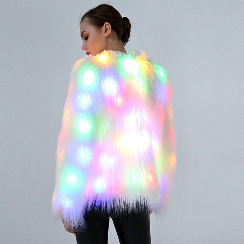 LED Light-Up Cosplay Jacket | Halloween & Festival Costume | Plus Size S–XXXL