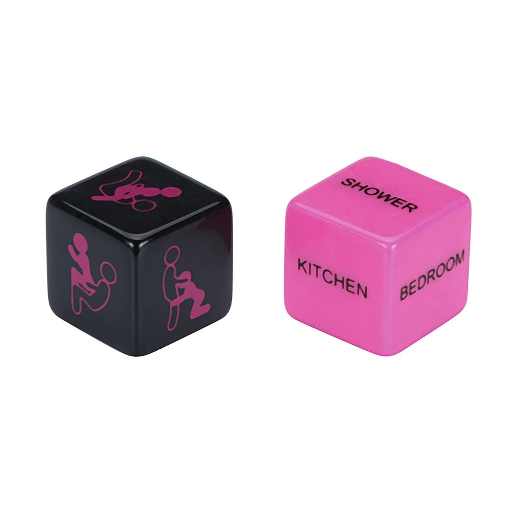 Glow-in-the-Dark Couple Dice Set (2pcs)