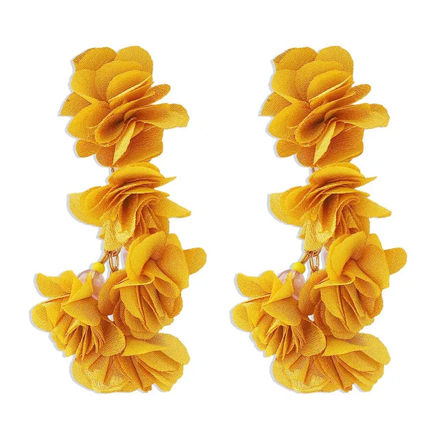 Enchanted Bloom Tassel Earrings