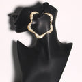 Exaggerated Rhinestone Flower Earrings