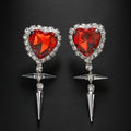 Water Diamond Earrings with Super Sparkling Style and Square Round Face Earrings