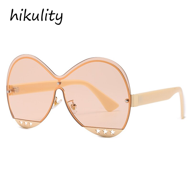 Gradient Five-Star Hollowed Metal Runway Sunglasses | Fashion Trend Eyewear | 7 Color Ways