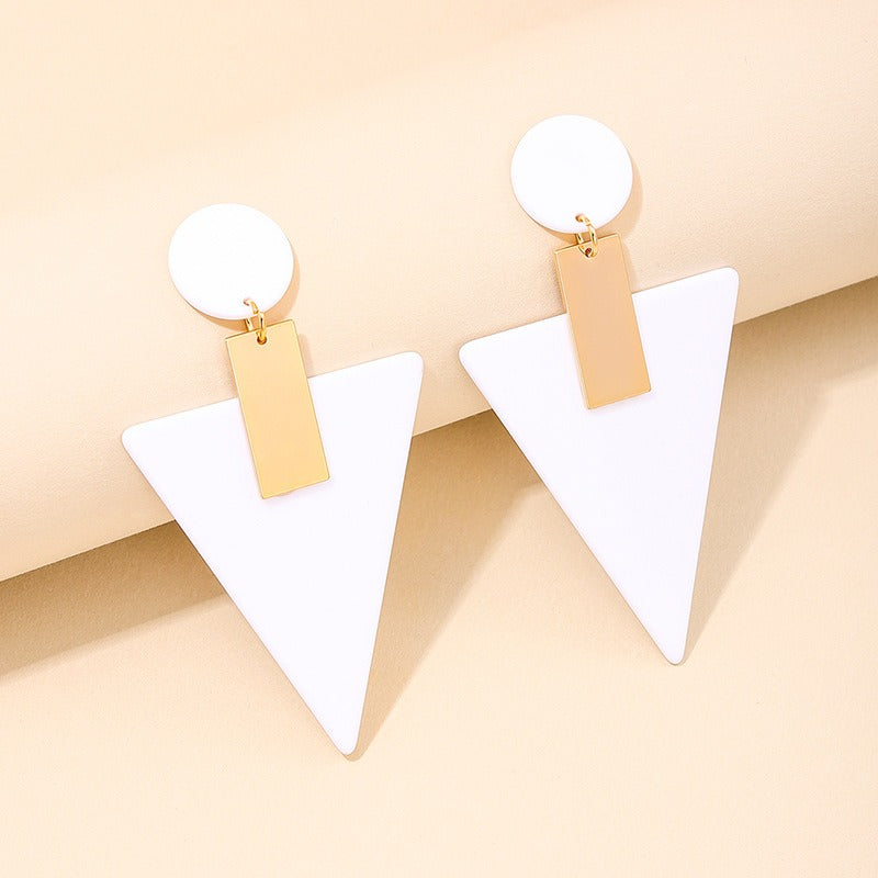 Geometric Acrylic Statement Earrings
