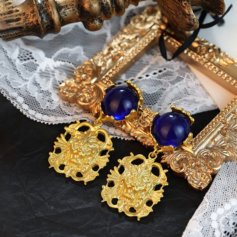 Palace Bloom Electroplated Flower Earrings