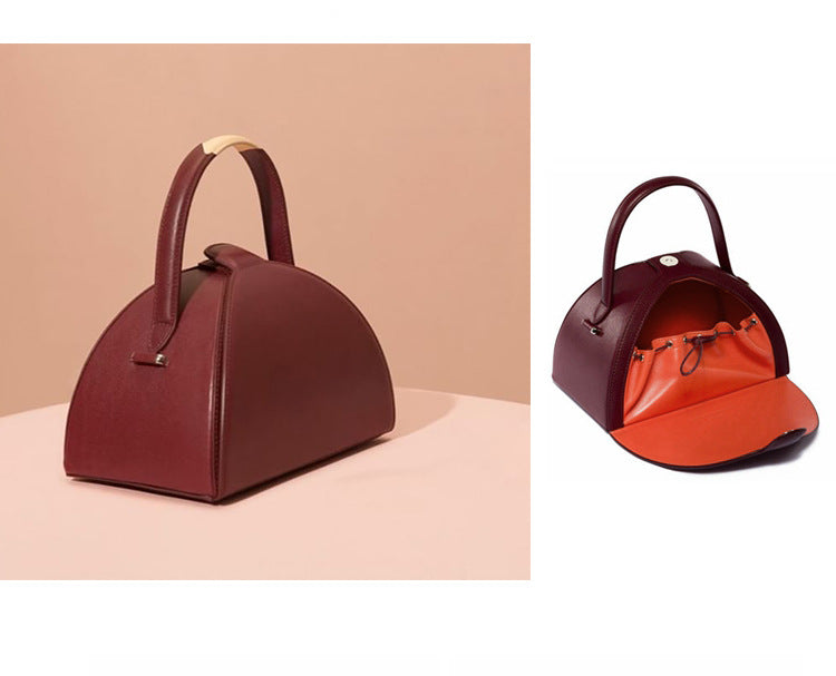 Half Moon Crossbody Bag — Dark Aesthetic Single Shoulder