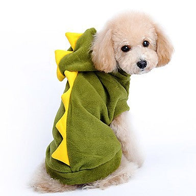 Dinosaur Dog Halloween Costume | Cotton Transformation Dress | Sizes XS–XL