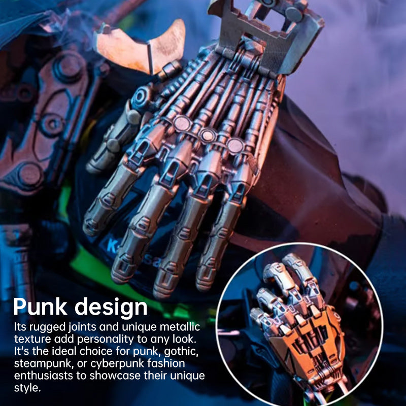 Movable Mechanical Bionic Hand Necklace | Metal Charm Pendant | Gothic Collectible Gift