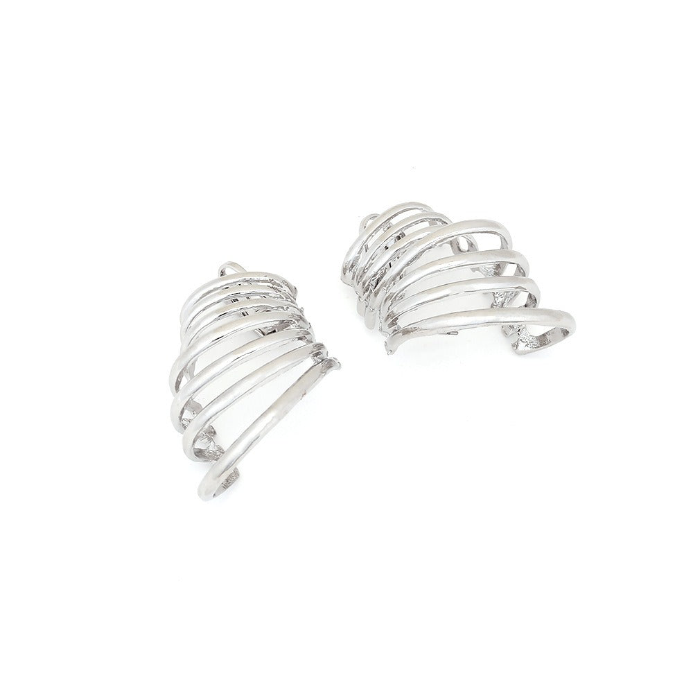 Retro Multi-Layer Hoop Earrings – Full Ear Statement