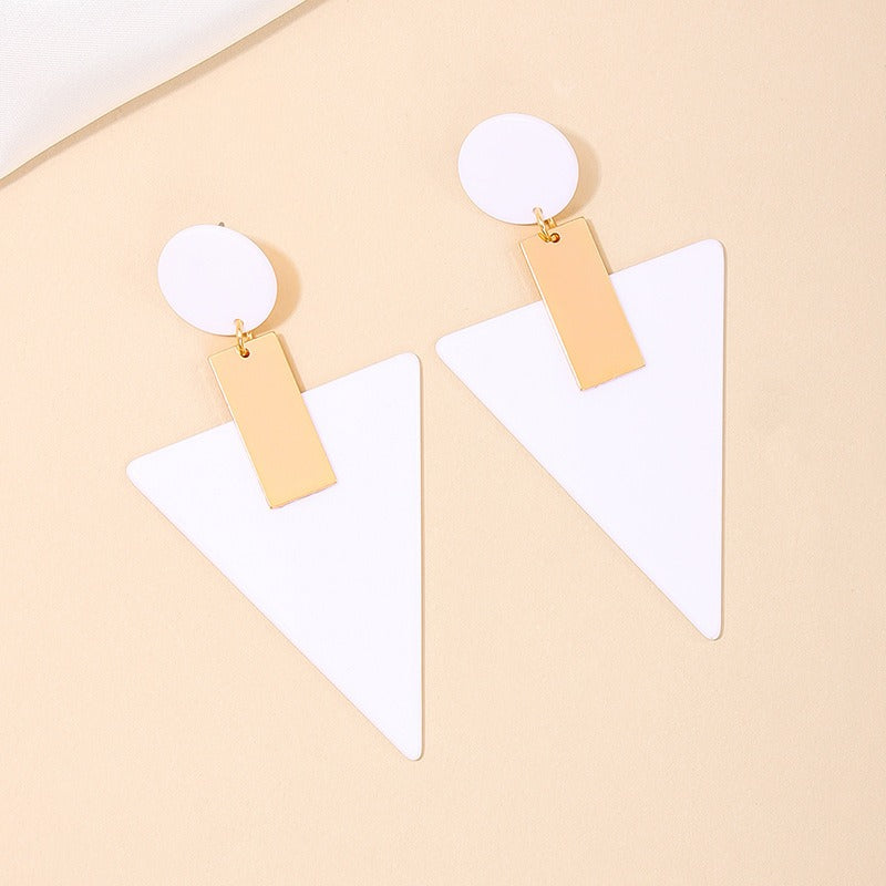Geometric Acrylic Statement Earrings