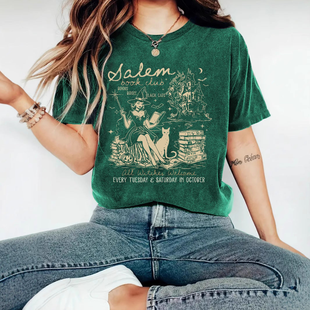 Salem Witch Pattern Short Sleeve Tee