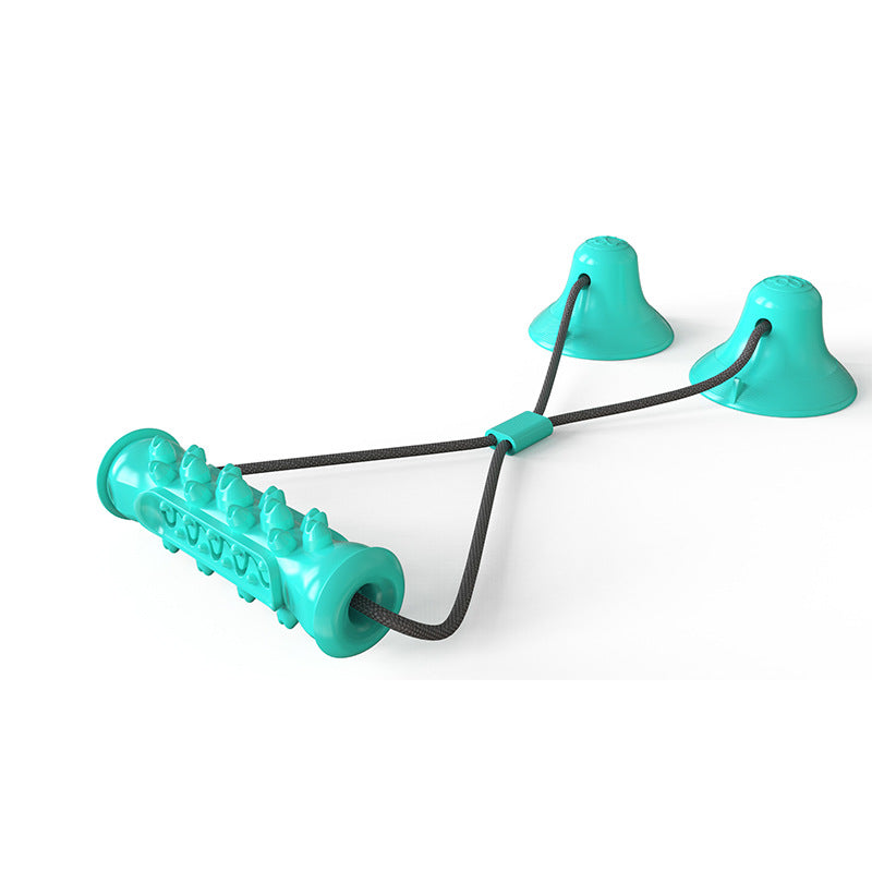 Double Suction Cup Dog Tug Toy — Molar Bite & Teeth Cleaner