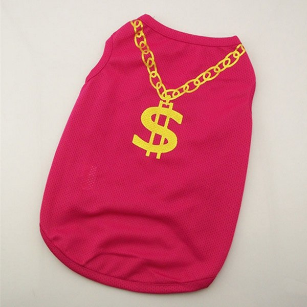 Dollar Sign Dog Vest — Pet T-Shirt