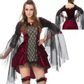 Vampire Gothic Queen Lace Dress | Halloween & Party Performance Costume