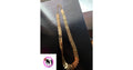 Vintage Golden Chevron Scale Statement Necklace