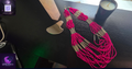 Vintage Hot Pink Multi-Strand Statement Necklace