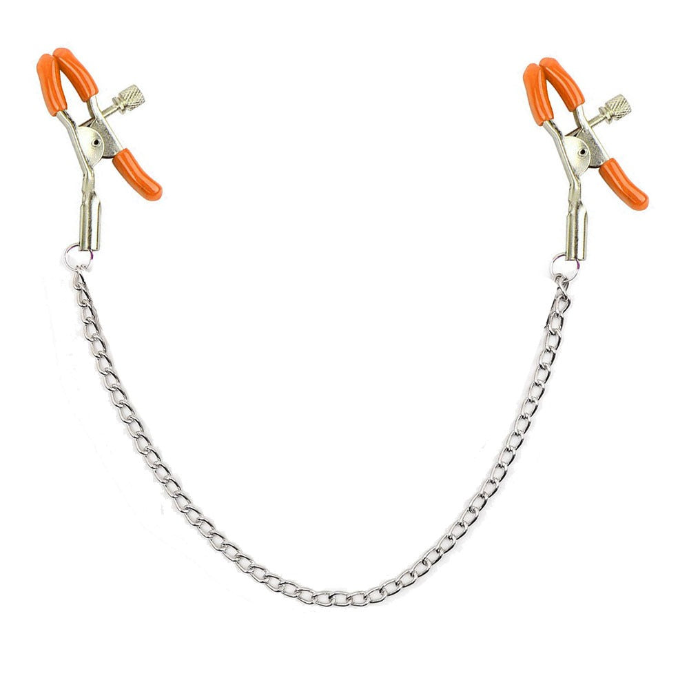 Adjustable Nipple Clamps with Silver Chain