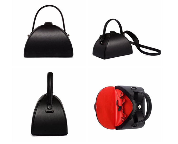 Half Moon Crossbody Bag — Dark Aesthetic Single Shoulder