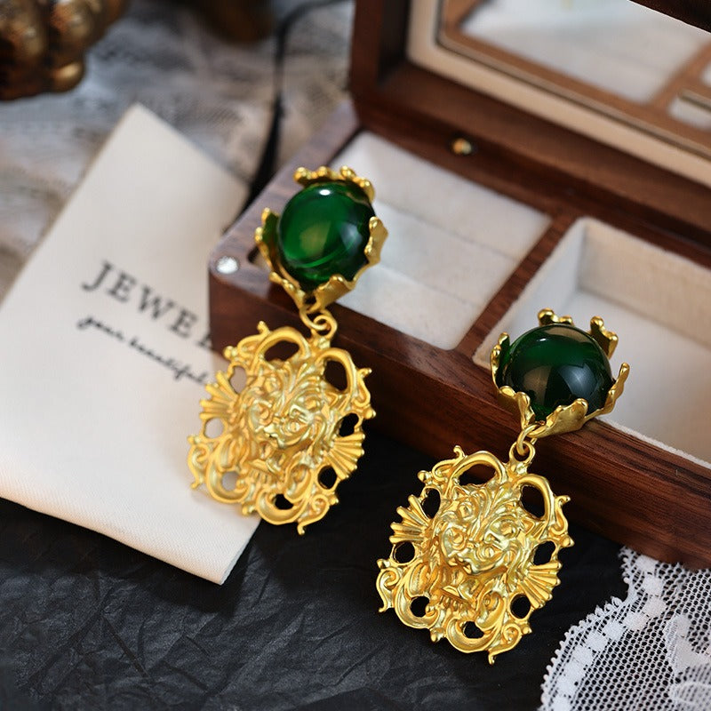 Palace Bloom Electroplated Flower Earrings