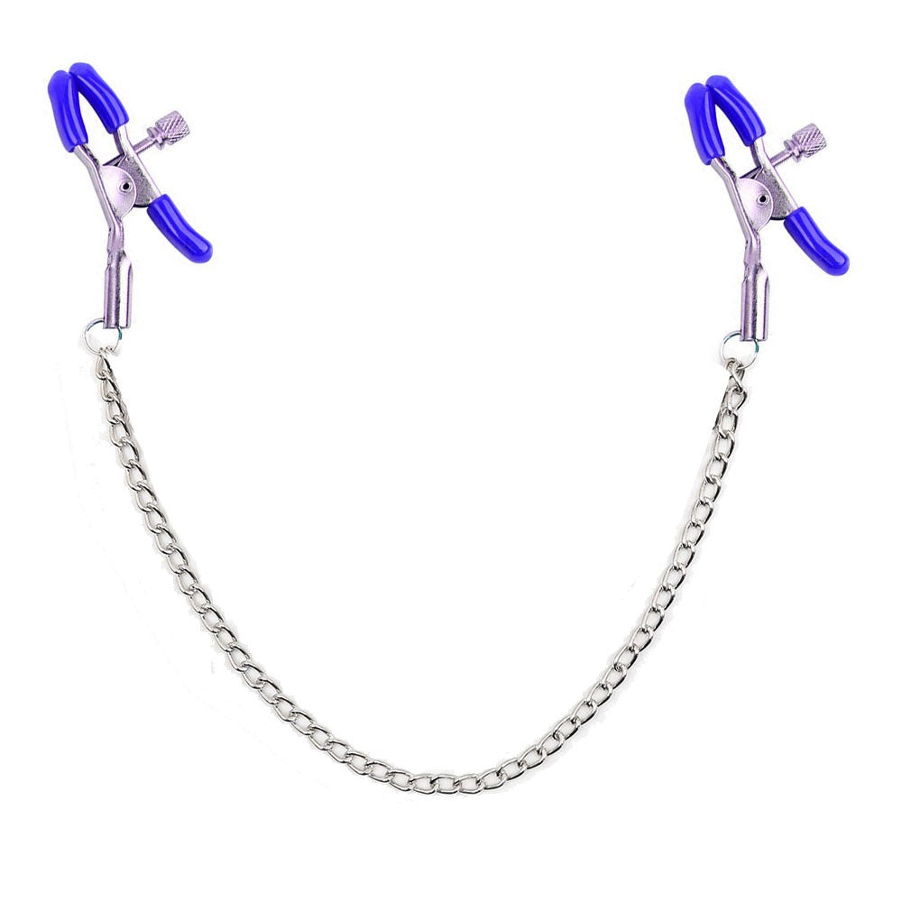 Adjustable Nipple Clamps with Silver Chain
