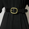 Women's Fashion Genuine Leather Cummerbunds Female Dress Corsets Waistband Belts Decoration Narrow Belt