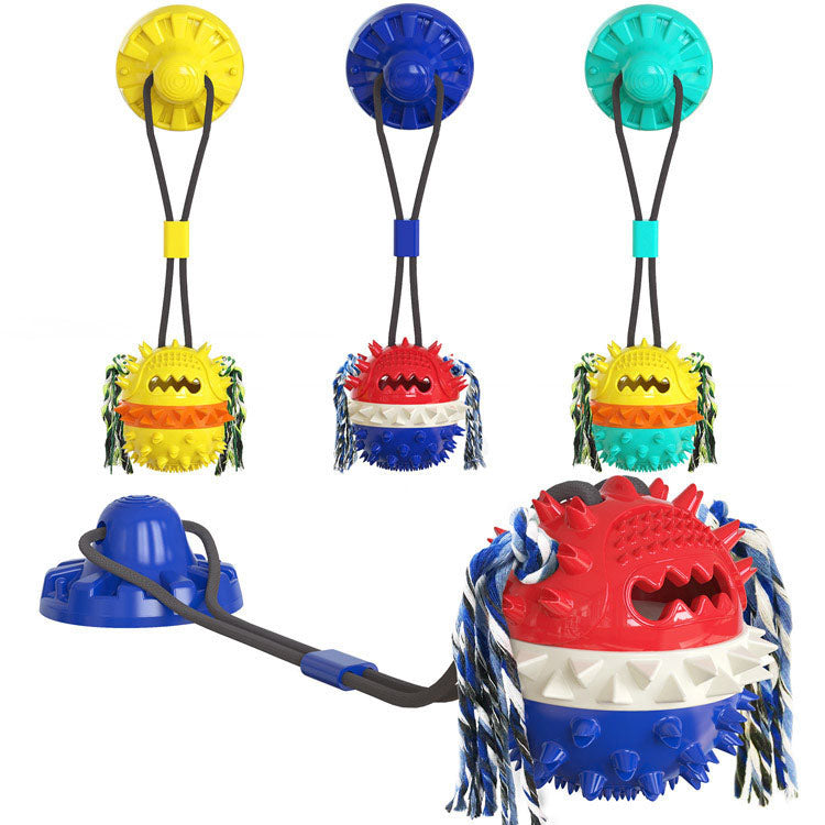 Suction Cup Dog Chew Toy — Molar Sound Ball