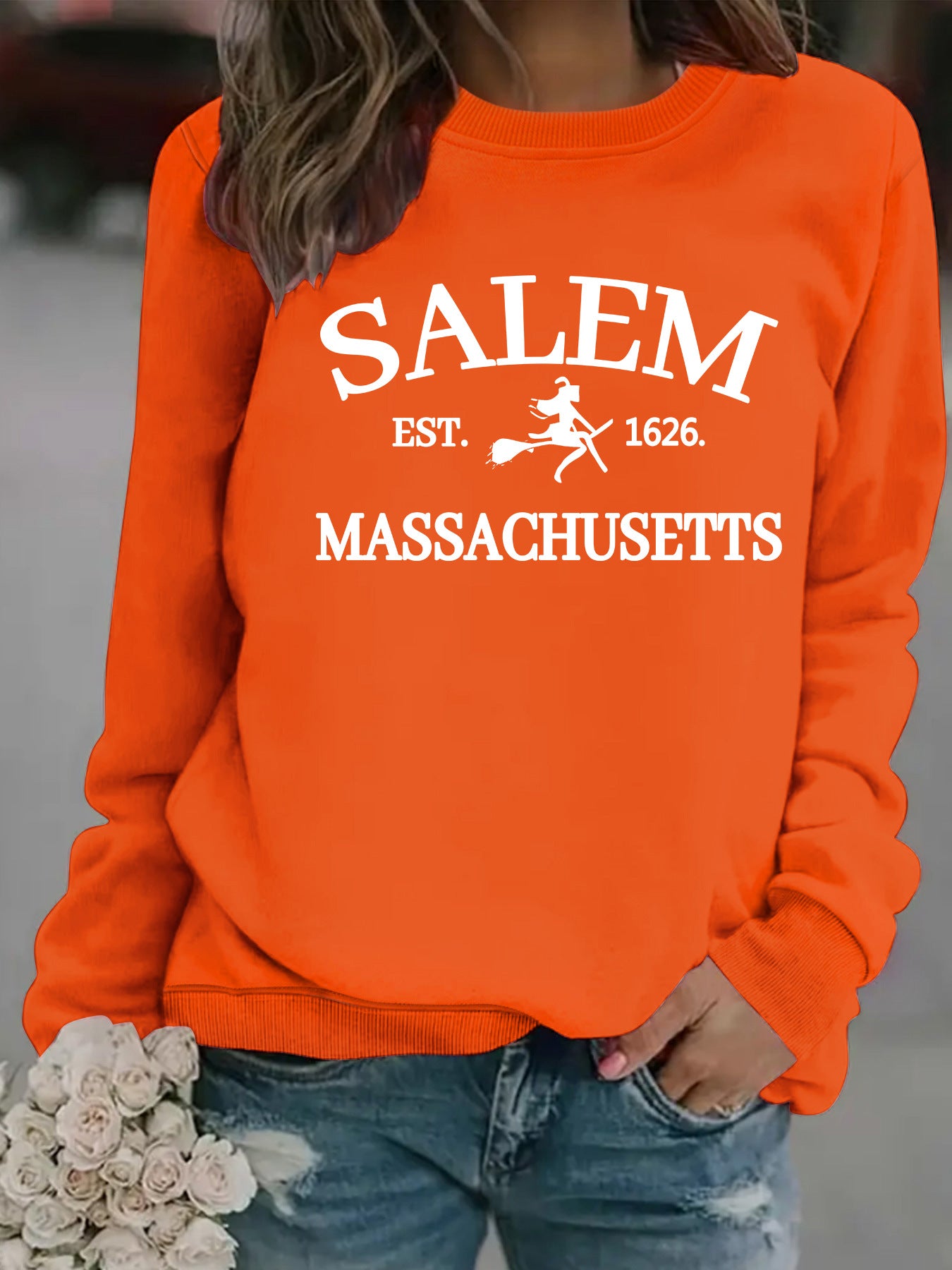 🧙‍♀️ Witch Print Loose Hoodie