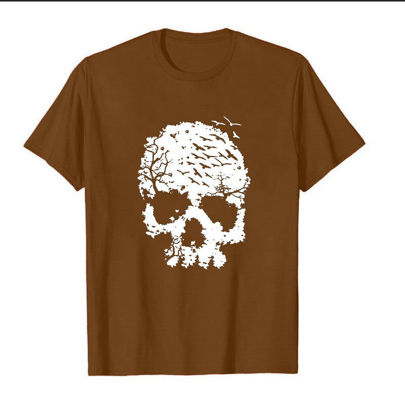 Gothic Skull Graphic T-Shirt – 3D Skeleton Print