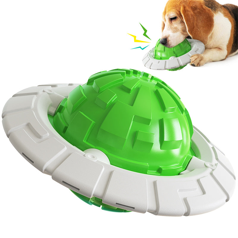 Interactive Sounding Frisbee & Grinding Ball Dog Toy