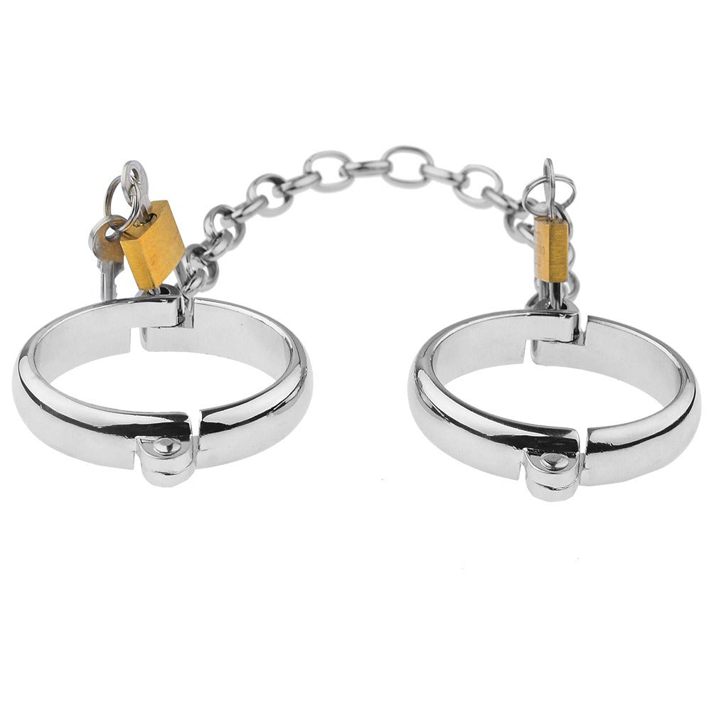Metal Oval Handcuffs & Ankle Shackles