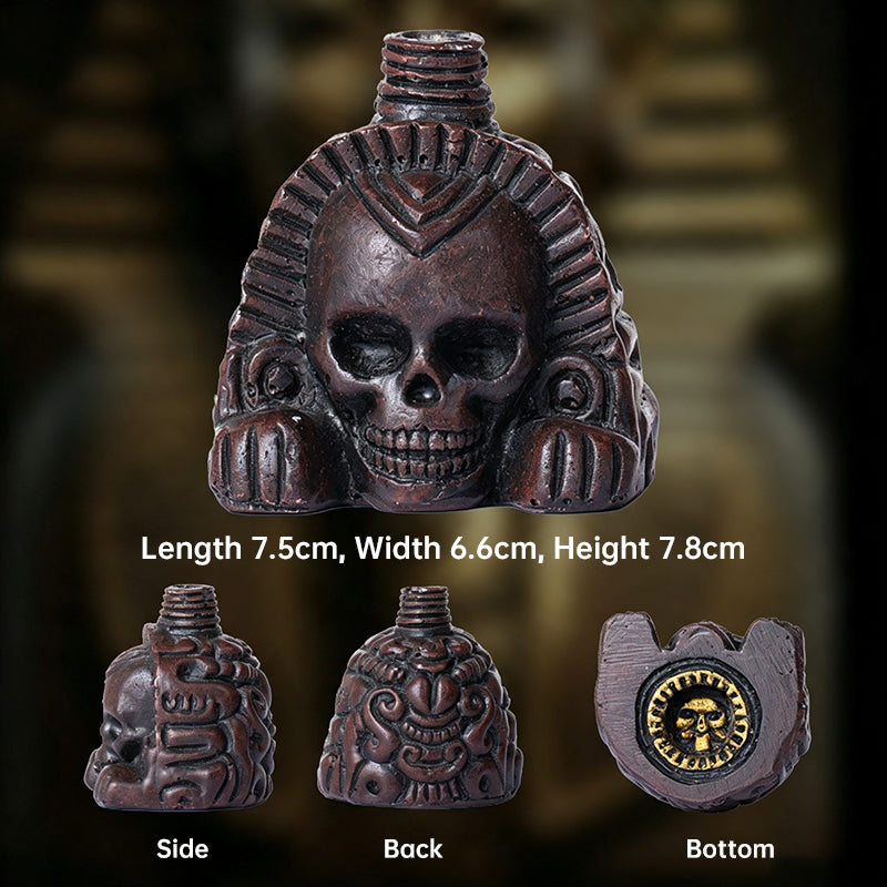 Aztec Death Whistle | Screaming Skull Resin Prop | Halloween & Occult Decor