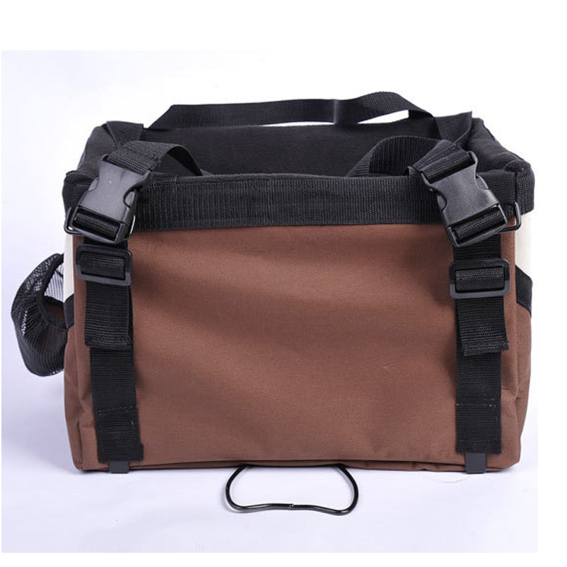 Portable Pet Bicycle Carrier Bag — Travel Basket for Small Dogs & Cats