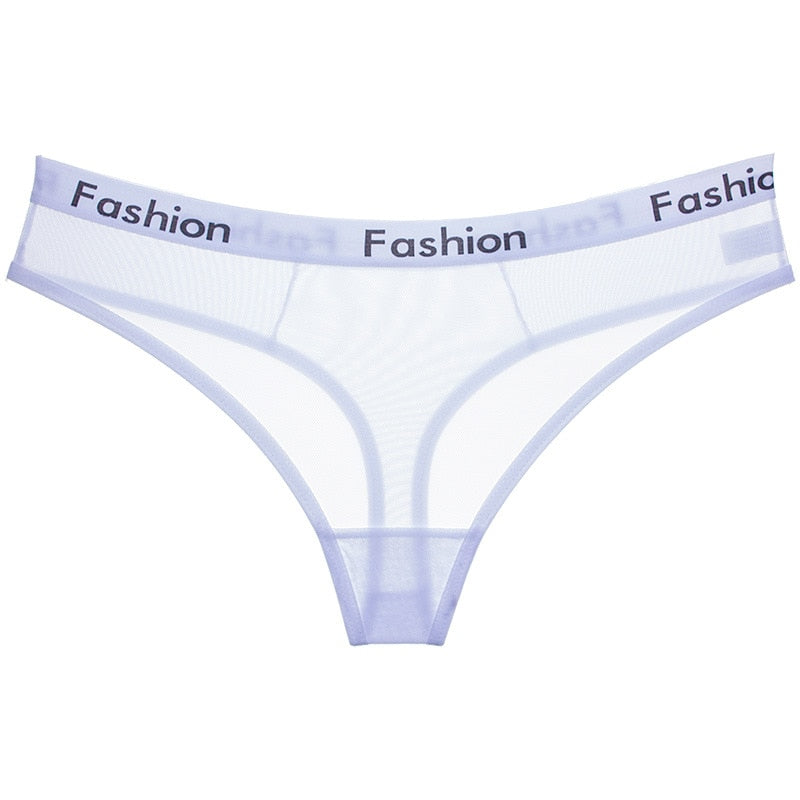 Sheer Hollow Thong Briefs