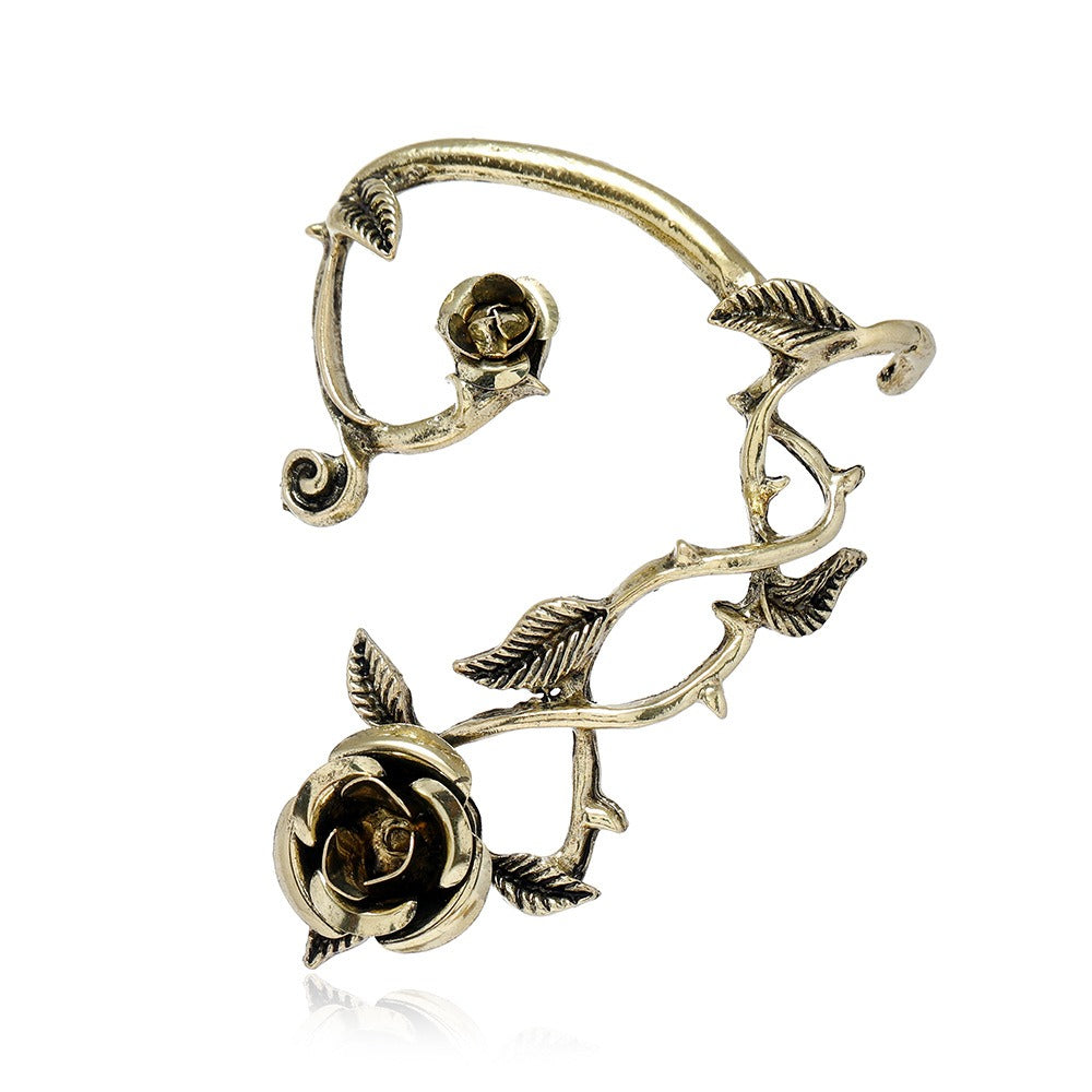 Vintage Rose Drop Earrings