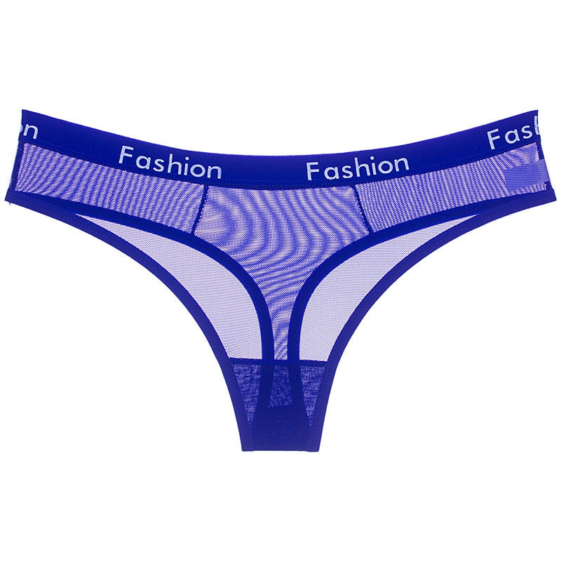 Sheer Hollow Thong Briefs